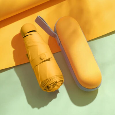 Dáždnik dámsky skladací D530 žltý