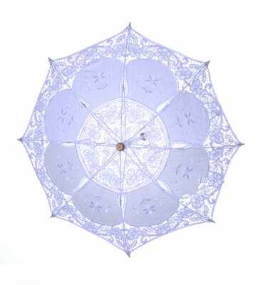 Slnečník čipkový Flower S623 biely