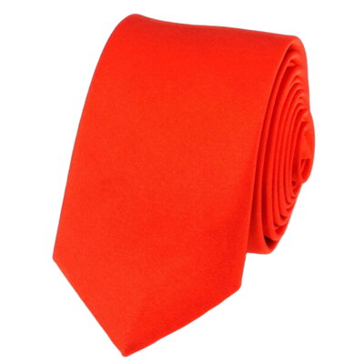 Červená kravata jednofarebná