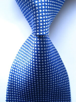 Modrá kravata s bodkami SK6027