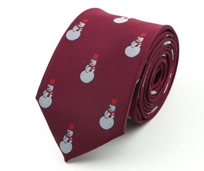 Vianočná kravata Viola Bordó 8137-35