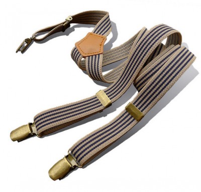 Traky Retro Striped Suspenders