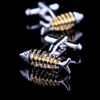 Manžetové gombíky Gold Fishbone
