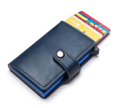Púzdro na karty a bankovky Cardslide AM0151 modré