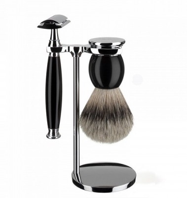 Súprava na holenie Mühle Sophist Black Silvertip Badger