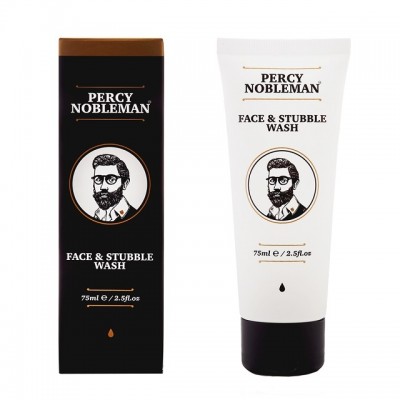 PERCY NOBLEMAN Face & Stubble čistiaci gél na tvár a fúzy 75ml