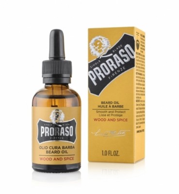 Proraso olej na fúzy Wood and Spice 30 ml