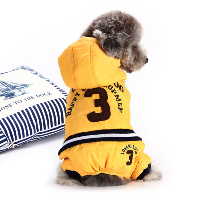 Obleček pre psa Sport Baseball žltý