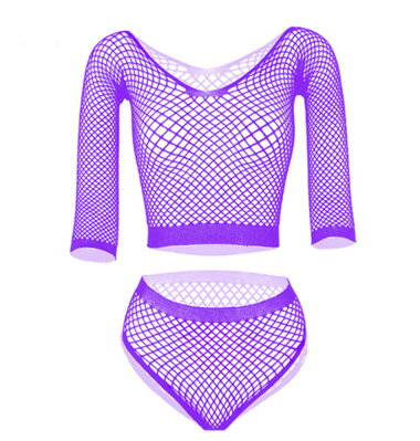 Bodystocking Set 03 Purple 