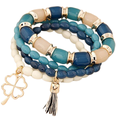 Náramok s korálkami NM75 Blue
