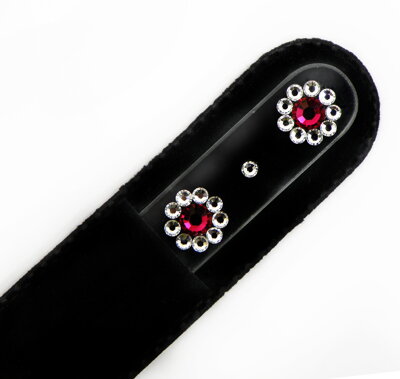 GM Collection Swarovski pilník na nehty 2 Flowers 700709