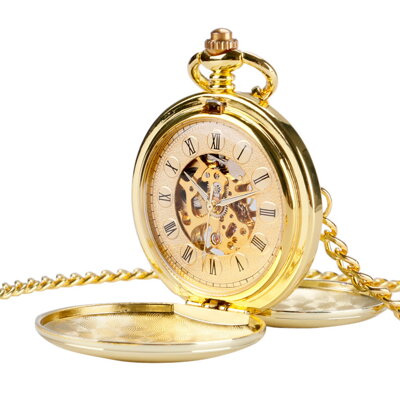 Vreckové hodinky Antique Golden P2014
