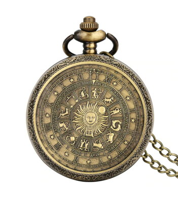 Vreckové hodinky so znamením zverokruhu P446 Bronze