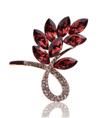 Brošňa Flower AB315 Red