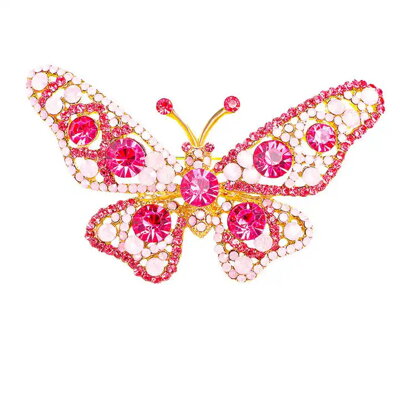 Brošňa Motýl AM92 Pink