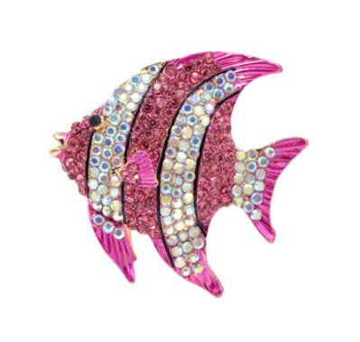 Brošňa Tropická Rybička B191 ružová