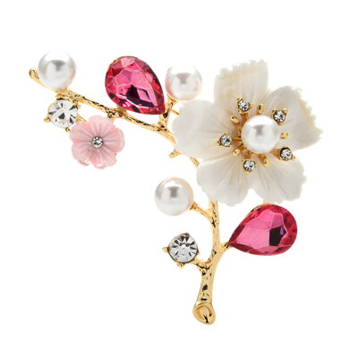 Brošňa Flower BK57 Pink