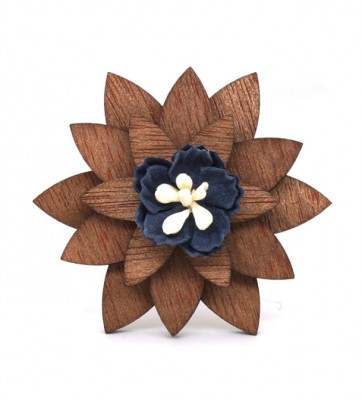 Brošňa Miranda Wooden Flower 11-12