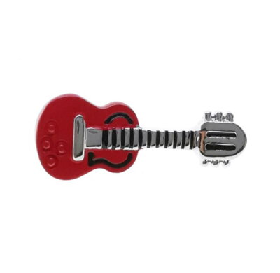 Brošňa do klopy Gitara B11C červená