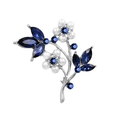 Brošňa Flower AM8296 Silver