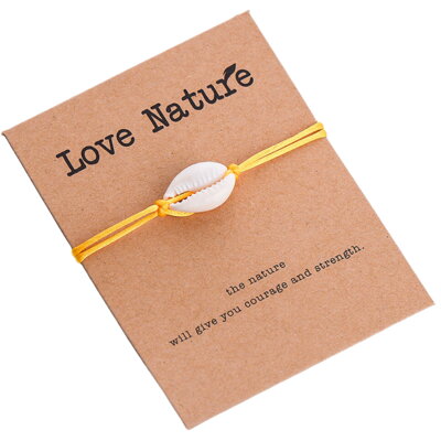 Náramok Love Nature Shell OA002 Yellow