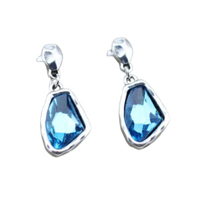 Náušnice Miranda s krystalom Blue
