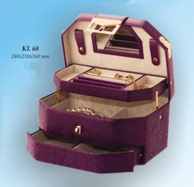 Šperkovnica Gold Pack KL68 fialová