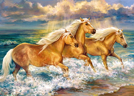 Puzzle Kone ve vode - 1000 dielov