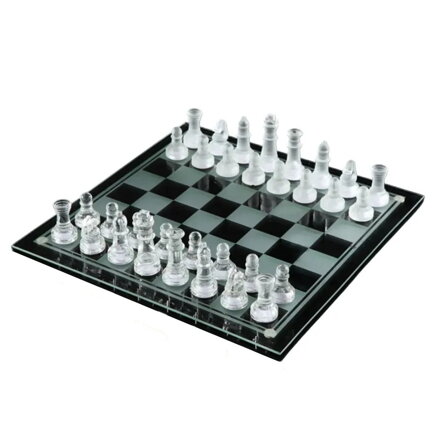 Sklenené šachy 25x25cm