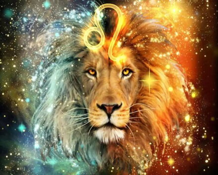 Diamantový obrázok Znamenie Leva ♌