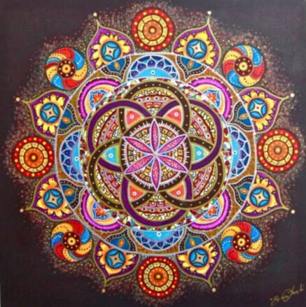 Diamantový obrázok Mandala