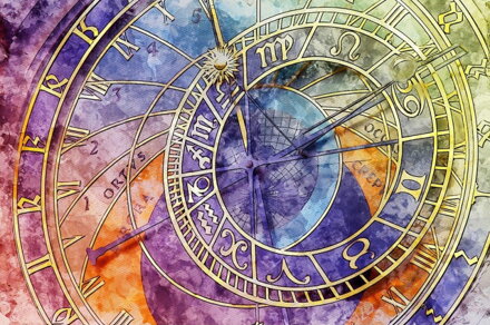 Diamantový obrázok Farebný Orloj