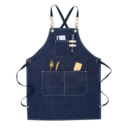 Kuchynská zástera Profi 6213 Blue
