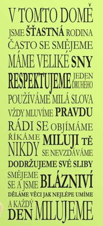 Domov, šťastná rodina - dekorácie na stenu