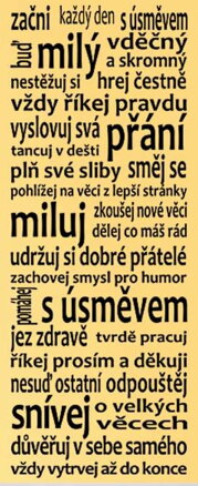 Začni každý deň - dekorácie na stenu