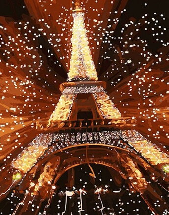 Maľovanie podľa čísiel Eiffel Tower DX593C