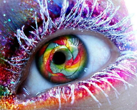 Maľovanie podľa čísiel Oko s inovatívkou