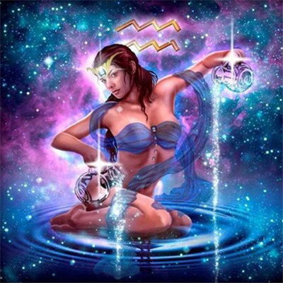 Diamantový obrázok Znamenie Vodnára ♒