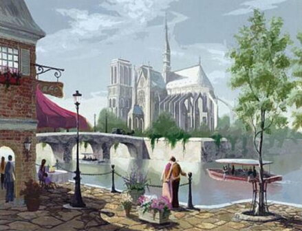 Maľovanie podľa čísiel Katedrála Notre-Dame DX1805