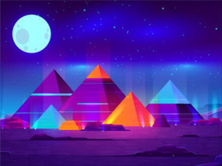 Maľovanie podľa čísiel Farebné pyramídy