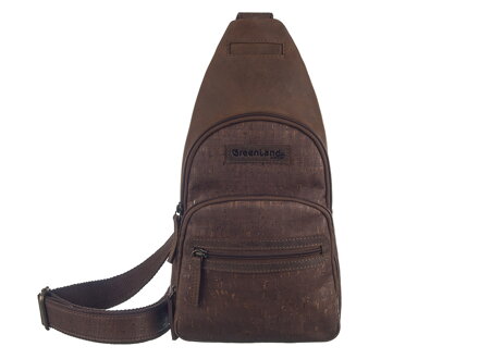GreenLand NATURE kožený korkový crossbody 3203