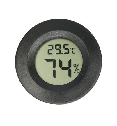 Digitálny vlhkomer a teplomer H9816 čierny