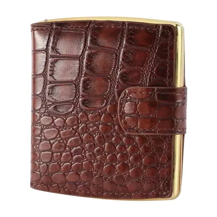 Púzdro na 10 cigariet Kroko Gold