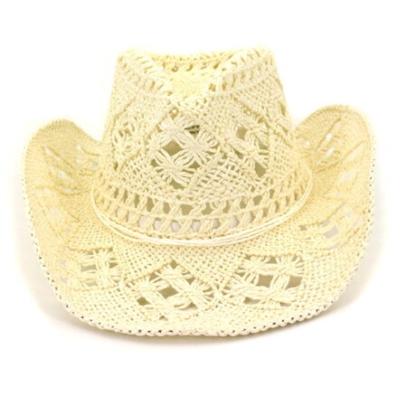 Klobúk Cowgirl krémový
