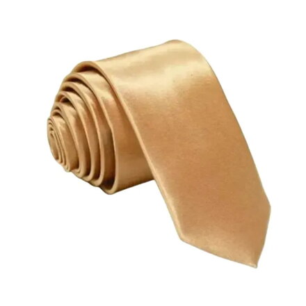 Béžová kravata jednofarebná