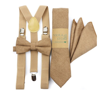 Set motýlik a traky Miranda SM777 Beige