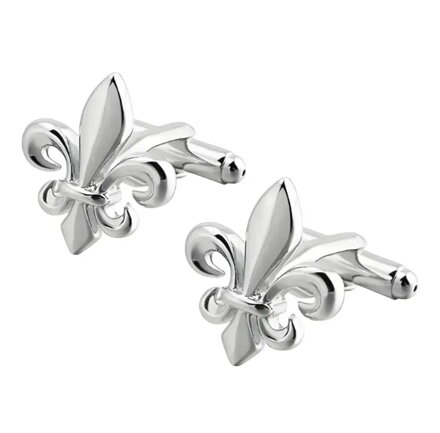 Manžetové gombíky Lilie AM179 Silver