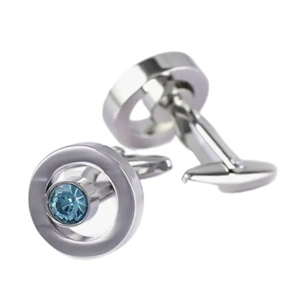 Manžetové gombíky Miranda s kryštálom MK500 Tyrkys