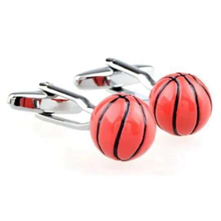 Manžetové gombíky basketbal loptičky 