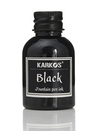 Atrament do plniaceho pera Karkos Čierny 30ml